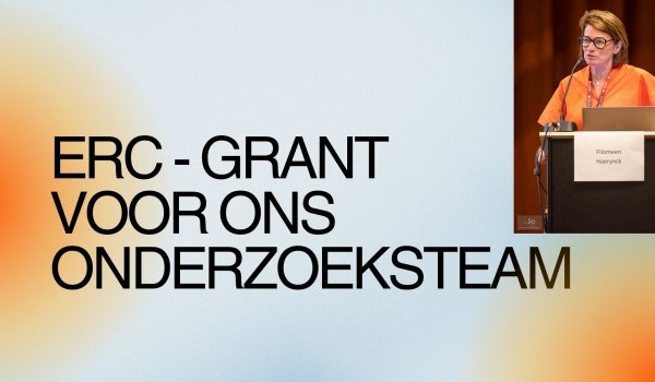 Bubble ID - Prof Haerynck ontvangt een ERC - GRANT!